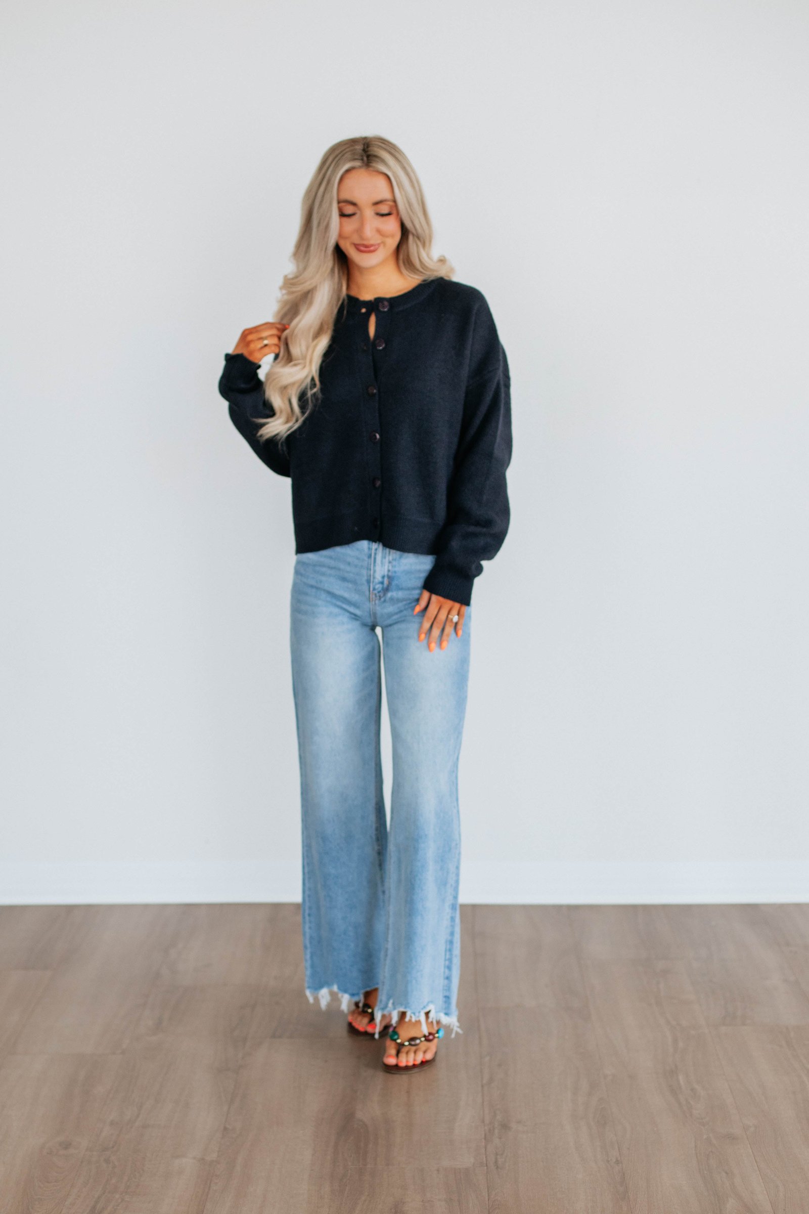 Kassi Cardigan - Navy - Image 3