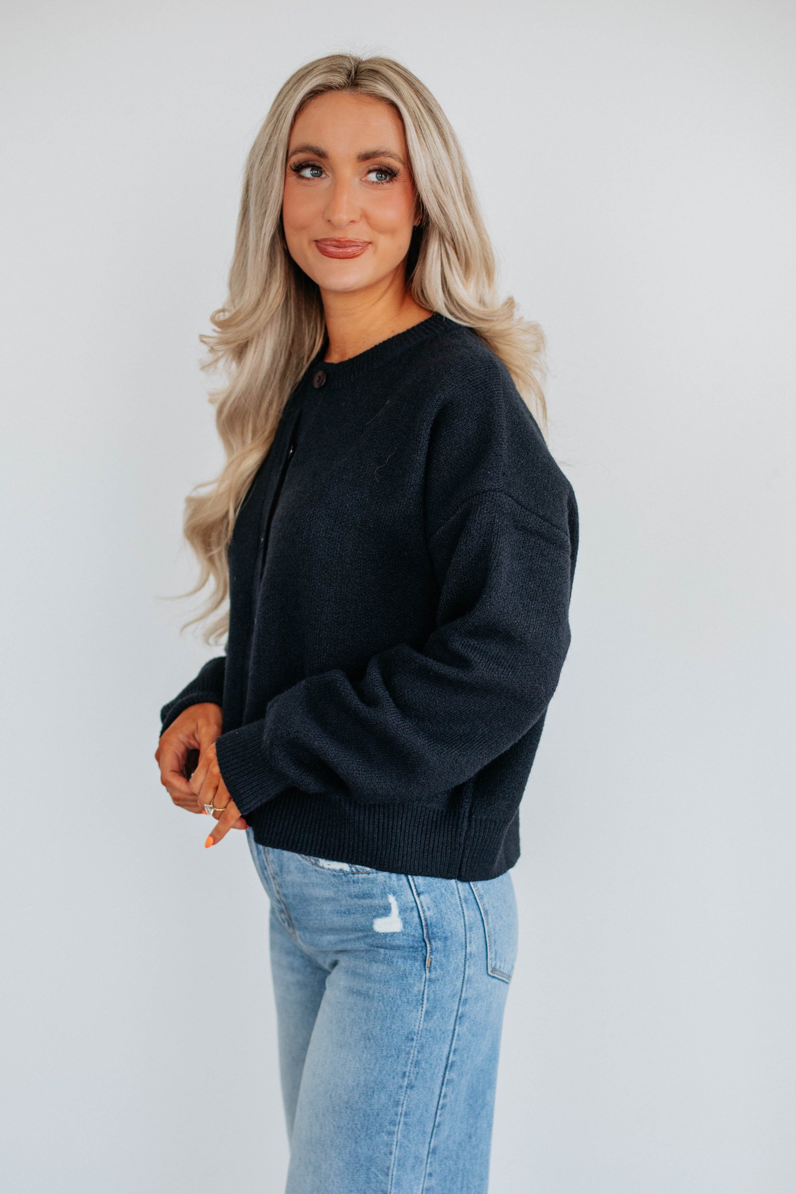 Kassi Cardigan - Navy - Image 2