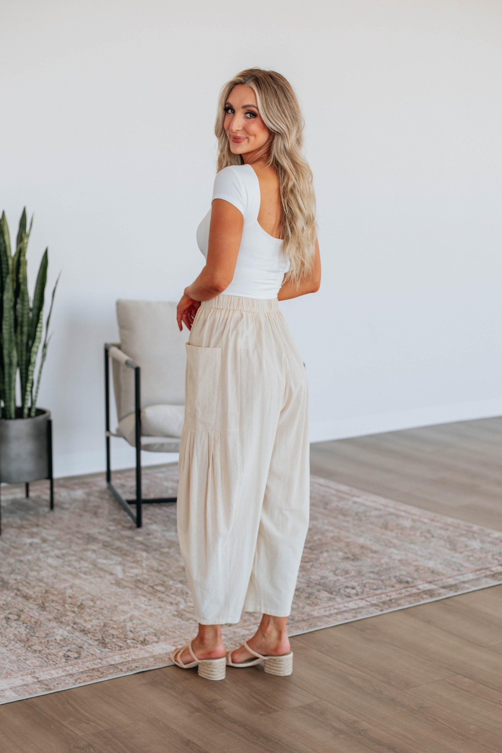 Adeera Pants - Beige - Image 4