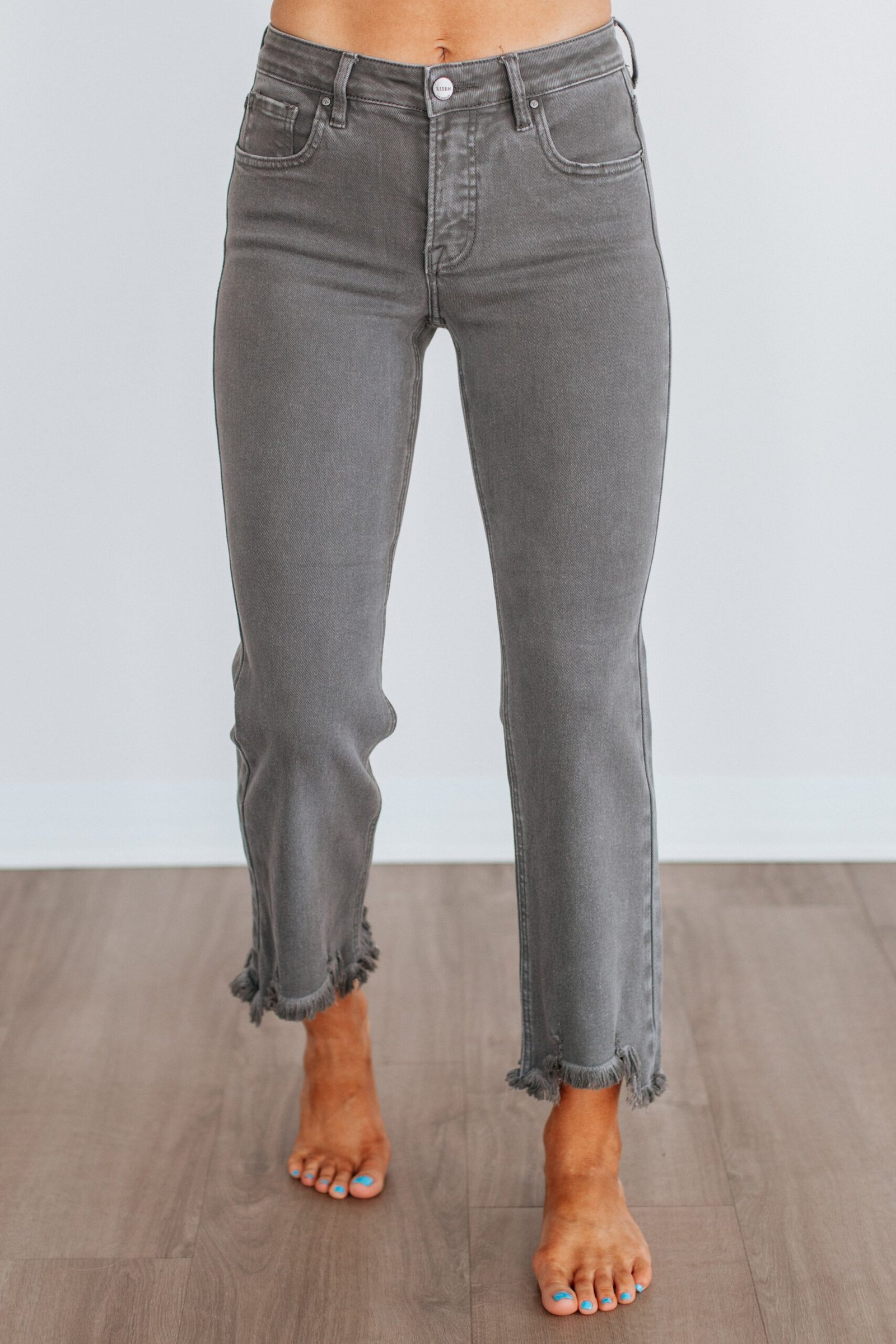 Neona Risen Jeans - Charcoal - Image 5