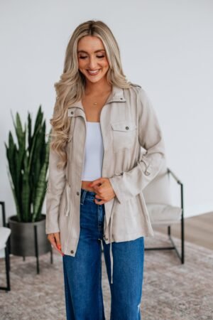 Talon Utility Jacket - Beige