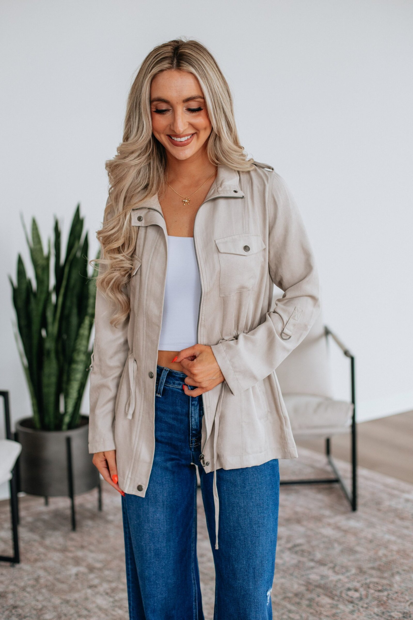 Talon Utility Jacket - Beige
