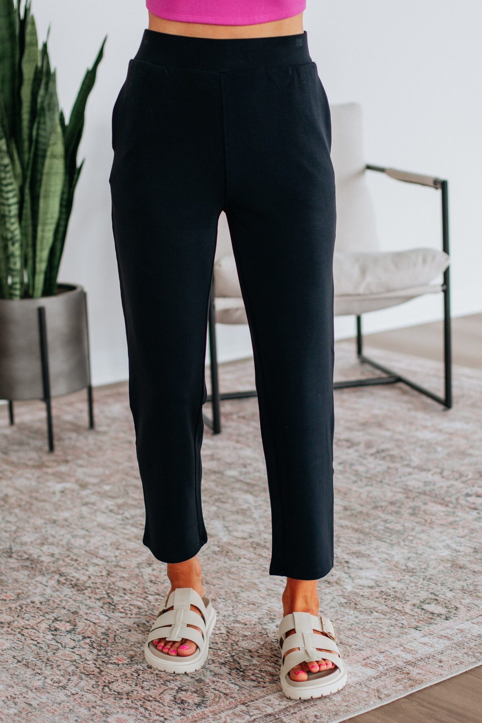 Sylvia Lounge Pants - Black - Image 4